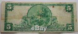 First Farmers National bank Of Arcanum Ohio $5 Large Size Note National Currency