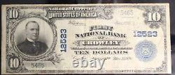 Fr 635 VF $10 1902 National Currency First National Bank of Crowley LA. Scarce