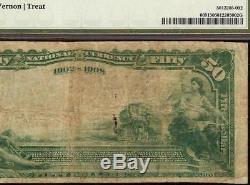 LARGE 1902 $50 DOLLAR BILL SAN FRANCISCO NATIONAL BANK NOTE CURRENCY Fr 669 PMG