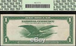 LARGE 1918 $1 DOLLAR GREEN EAGLE BANK NOTE NATIONAL CURRENCY Fr 715 PCGS 53 PPQ