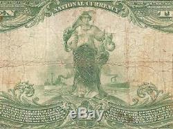 Large 1902 $10 Dollar Merchants National Bank Note Syracuse Ny Currency Money