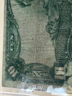 Large 1902 $10 Dollar Philadelphia National Bank Note Currency Old Paper Money