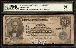 Large 1902 $50 Dollar Bill San Antonio Texas National Bank Note Currency Pmg