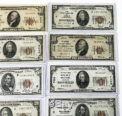 Large Collection 1929 Federal Reserve National Currency Bank Notes Paper Money