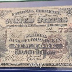 New York $20 National Currency National Bank of Commerce New York, NY PCGS