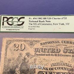 New York $20 National Currency National Bank of Commerce New York, NY PCGS