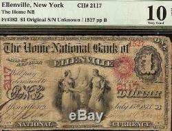 Original Series $1 The Home National Bank Note Us Currency Old Paper Money Pmg