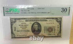 PMG 30 Very Fine 1929 $20 National Currency First National Bank Linton Indiana