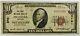 Rare 1929 $10 First National Bank Of Escanaba Michigan National Currency Note
