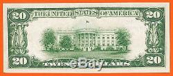 RARE Rye National Bank, New York, Fr-1802 Ty-2, Ch Unc 64 $20 1929 currency NY