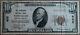 Rare Townsend Ma 1929 $10 National Currency Bank Note Massachusetts Charter #805