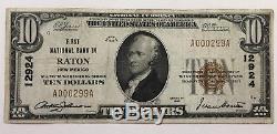 Raton NM $10 Fist National Bank #12924 New Mexico FR1802 1929 Currency NB Note