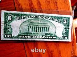 Scarce 1929 $5 National Currency West Shore National Bank Of Lemoyne Pa. #13494