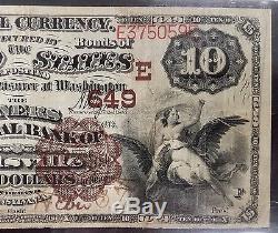 Series 1882 $10.00 Nat'l Currency, The Miners National Bank of Pottsville, PA