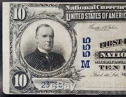 Series 1902 $10.00 Nat'l Currency, First-Fond Du Lac National Bank, Wisconsin
