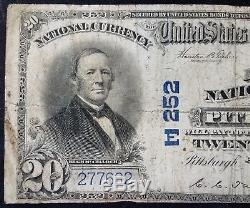 Series 1902 $20.00 Nat'l Currency, The First National Bank at Pittsburgh, PA