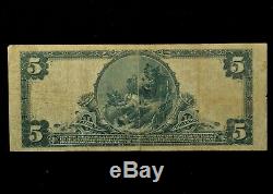 Series 1902 First $5 Plain Back Nb Bank Bridgeport Ch #335 National Currency