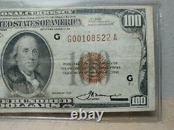 Series 1929 $100 Federal Bank Of Chicago Brown Seal National Currency Note