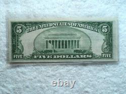 Series 1929 $5 Jackson National Currency Bank Providence RI 1366 Low Serial #