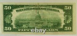 Series 1929 $50 National Currency Federal Reserve Bank Of San Francisco. 3845
