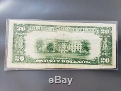 The First National Bank of Morrow Ohio Ch #8709 National Currency 1929 $20 Ty. 1