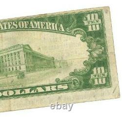 US $10 National Currency Note First National Bank Jackson TN 1929 USN019 F