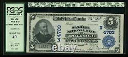 US Currency Fr# 602 $5 1902 Park National Bank Note Holyoke MA #4703 PCGS 40 EF