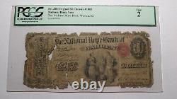 1 1865 $ Warren Rhode Island Ri Monnaie Nationale Bill #1008 Ace