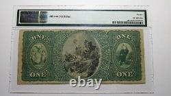 $1 1875 Brooklyn New York Ny Monnaie Nationale Banque Note Bill Ch. N° 923 Pmg F12