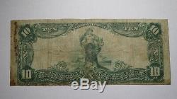 10 € 1902 Billet De Banque En Monnaie Nationale Winchester Virginia Va! Ch. # 6084 Rare