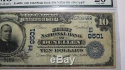 10 € 1902 Billet De Banque National En Monnaie Du Nj À Dunellen New Jersey, Projet De Loi N ° 8501 Vf20 Pmg
