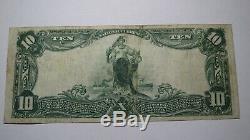 10 $ 1902 Billet De Banque National En Monnaie Nationale Du Sc De Spartanburg En Caroline Du Sud, Projet De Loi 1848 Vf +