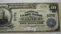 $ 10 1902 Billet De Billet De Banque En Devise Nationale De Dover New Jersey Nj!