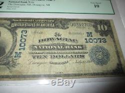 10 $ 1902 Billet De La Devise Nationale Dowagiac Michigan MI - Bill Ch. # 10073 Pcgs