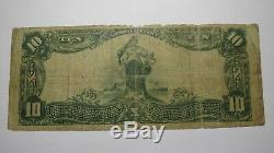 10 $ 1902 Clay Center Kansas Ks Banque Nationale Monnaie Note Bill! Ch. # 3072 Rare
