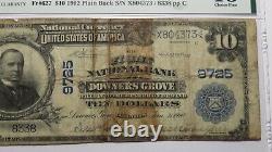 $10 1902 Downers Grove Illinois IL National Currency Bank Note Bill Ch. #9725
