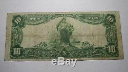 10 $ 1902 East Brady Pennsylvanie Pa Banque Nationale Monnaie Note Bill! # 5356 Fin