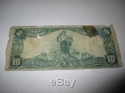 10 1902 $ Fonda New York Ny Banque De Billets De Banque Nationale Note Bill! Ch # 1212 Rare