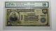 10 $ 1902 Fort Smith Arkansas Ar Monnaie Nationale Bill #7240 Vg10 Pmg