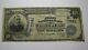 10 $ 1902 Freeburg Illinois Il Banque Nationale Monnaie Note Bill Ch. # 7941 Rare