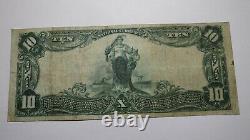 10 $ 1902 Freeburg Illinois IL Monnaie Nationale Banque Note Bill Ch. #7941 Fine++