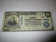 $ 10 1902 Great Bend Kansas Ks Banque Nationale De Billets De Banque Note! Ch. # 3363 Amende