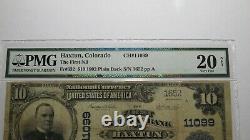 10 $ 1902 Haxtun Colorado Co Monnaie Nationale Banque Note Bill Ch. #11099 Vf20 Pmg
