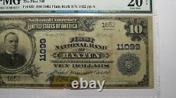 10 $ 1902 Haxtun Colorado Co Monnaie Nationale Banque Note Bill Ch. #11099 Vf20 Pmg