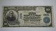 10 $ 1902 Jewell Kansas City Ks Banque Nationale Monnaie Note Bill Ch. # 3591 Vf +