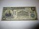 10 1902 $ Kansas City Kansas Ks Banque Nationale De Billets De Banque Note! Ch. # 9309 Fine