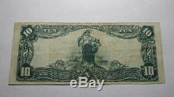 10 $ 1902 Lock Haven Pennsylvania Pa Banque Nationale Monnaie Note Bill! # 507 Vf +