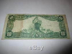 $ 10 1902 Los Angeles Californie Ca Bill Note De Banque De La Monnaie Nationale! Ch # 2491 Vf