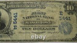 $10 1902 Masontown Pennsylvania Ap National Monnaie Banque Note Bill Ch. #5441