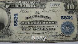 $10 1902 Mauch Chunk Pennsylvania Pa National Currency Bank Note Bill #6534 Vf